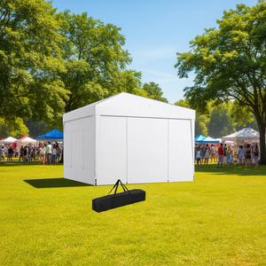Carpa Plegable 10x10 con Techo Reflectante Blanco y Ventanas de Malla, Refugio Instantáneo para Eventos, Uso en Exteriores de Verano - Product Image 2