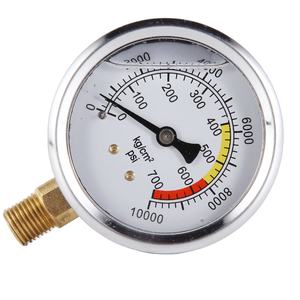 2024 गर्म बिक्री 63 मिमी उच्च हाइड्रोलिक मैनोमीटर 0-10000psi 0-700bar सटीक 1.6 ग्लाइसिन दबाव गेज npt 14 - Product Image 3