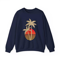 Sweat-shirt à col rond personnalisé de haute qualité, style vintage décontracté, avec logo imprimé sur mesure pour homme