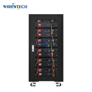 WIRENTECH-بطارية 48v lifepo4, بطارية 51.2 فولت فولت أمبير في الساعة لقاعدة الطاقة الاحتياطية للمنازل