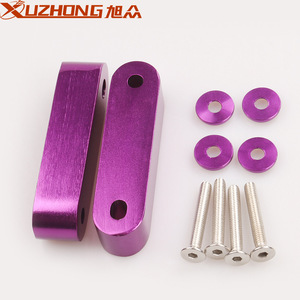 ตัวยกฝากระโปรงอะลูมิเนียม Xuzhong ขนาด 95x24x21 มม. สีม่วง สำหรับดัดแปลงรถยนต์ Civic - Product Image 3