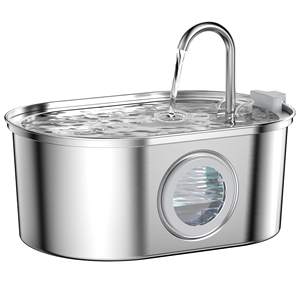 OEM 뜨거운 판매 3.2L 스테인레스 스틸 방수 자동 애완 동물 물 디스펜서 PC 재료 고양이 개 디자인 애완 동물 음식 기능 - Product Image 4