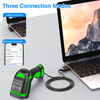 Symcode Escáner de código de barras portátil con escaneo de largo alcance y conexión inalámbrica Interfaz USB en stock