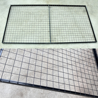Cadre suspendu en maille métallique personnalisé Moka, grille rectangulaire moderne pour décoration de plafond pour fêtes, mariages et événements (1m*1m 2m*1m)