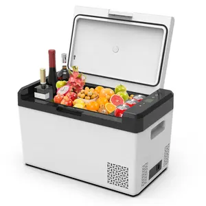 Tiêu thụ điện năng thấp 25L Tủ lạnh di động mini cắm trại Tủ đông máy nén CoolBox với thiết lập phạm vi-22-10c