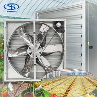Ventilateur d'extraction à fort débit d'air, réduit le stress thermique pour les poulaillers, serres, ventilation industrielle pour le bétail