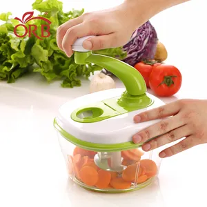Venta caliente cocina mano cortador de verduras picador Manual procesador de alimentos