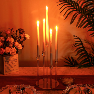 <span class=keywords><strong>Chandelier</strong></span> <span class=keywords><strong>en</strong></span> acrylique, pièce maîtresse transparente, bougeoir à 5 bras, <span class=keywords><strong>en</strong></span> vrac, pour mariage, 1 ensemble - Product Image 3