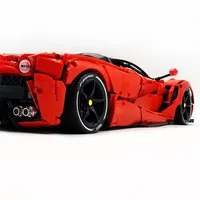 CADA C61505 4739 Piezas, Bloques de Construcción de Modelo de Auto Deportivo Técnico Rojo, Rompecabezas DIY para Niños, Regalos para Niños