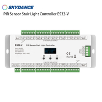 Offre Spéciale : Contrôleur intelligent d'éclairage d'escalier ES32-V 32 Stepcase avec capteur de mouvement PIR pour bande LED à tension constante