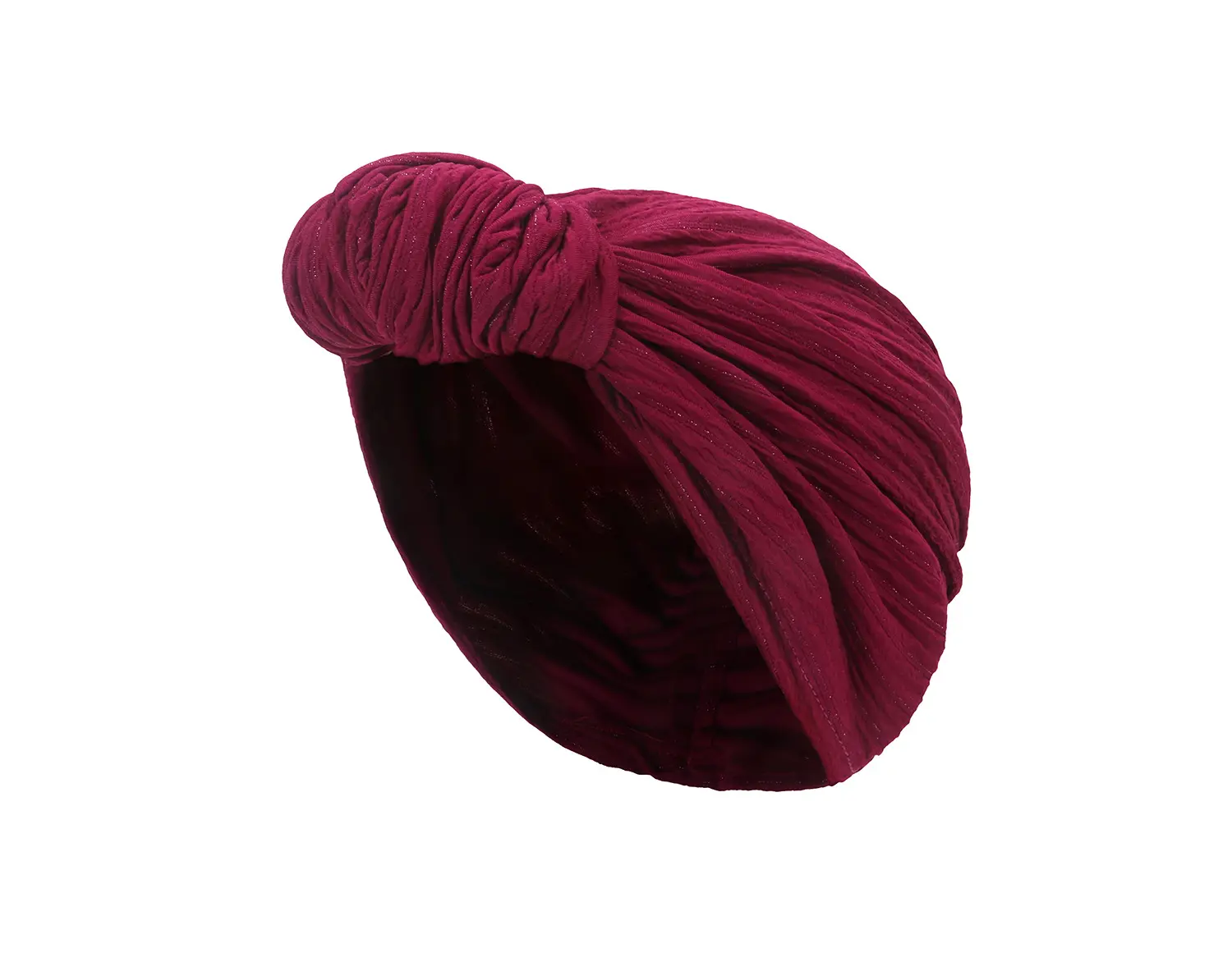 Einfarbiges weiches Kopfband Pre Tie Turban Beanie Kopf bedeckung Hut Knoten Motorhaube Headwrap für Frauen