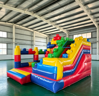 Offre Spéciale : Trampoline Gonflable Commercial de Qualité Supérieure avec Toboggan Intégré pour Location et Événements – Direct Usine