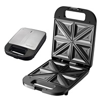 Sokany Machine à sandwich électrique et grille-pain à gaufres Appareil ménager antiadhésif multifonctionnel pour un petit-déjeuner facile à nettoyer