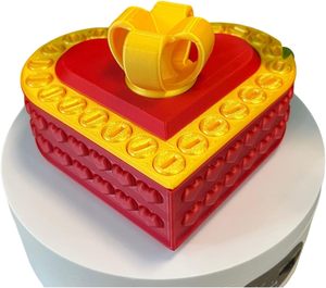Annoying Prank Heart Plastic Gift Box Jinccai Brand Tricky Decorative Box Surprise Challenge for Recipients - Product Image 5