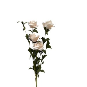 Ramo de Rosas Artificiales de Espuma PE, Decoraciones para Bodas, Alta Simulación, Accesorios para Fotografía en Casa, Color Champán, Café, Marrón, Malva, Blanco - Product Image 4