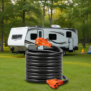 Cavo di alimentazione RV da 25 piedi, 50 Amp, Nema 14-50P a 14-50R, prolunga per camper, roulotte, uso esterno - Product Image 2