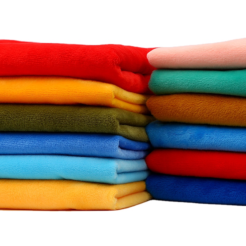 Оптовая продажа, чистые цвета, мягкая 1,5 мм трикотажная бархатная ткань minky, плюшевая ткань для игрушек, подушек