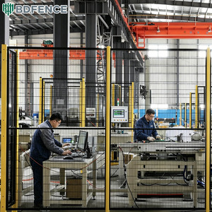 Valla de seguridad modular de malla soldada para robots de formación <span class=keywords><strong>profesional</strong></span>, especificación estándar para estaciones de robots de entrenamiento de habilidades - Product Image 4