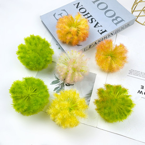 Têtes de fleurs de pissenlit artificielles en pompon, diamètre 9 cm, en plastique, pour décoration intérieure, accessoires de photographie de mariage - Product Image 2