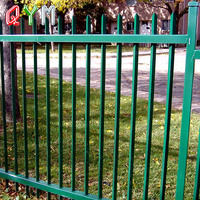 Clôture en PVC à piquets, panneaux de clôture de jardin en fer forgé, clôture en métal blanc à piquets