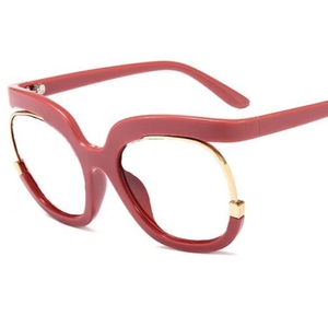 Gafas de sol redondas de tamaño grande para mujer, anteojos de sol femeninos de medio marco personalizados, superventas en <span class=keywords><strong>Amazon</strong></span>, <span class=keywords><strong>2022</strong></span> - Product Image 3