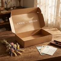 Scatole Postali Personalizzate Colorate Pieghevoli Ecologiche Degradabili in Materiali Riciclati con Logo del Cliente per Abbigliamento Calze Regali