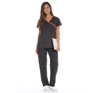 High Quality Polyester Cotton Nursing <b>Scrubs</b> Uniforms Custom Polyester Cotton Short Sleeve Women Surgical <b>Scrub</b> <b>Sets</b> - Product Image 1