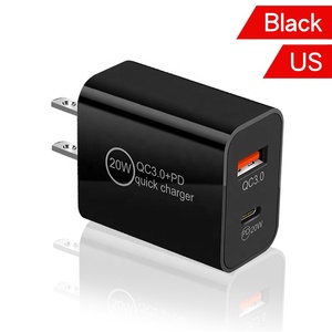 USB C 20W 5V 3A Smart Electric Wall Charger C Ports Adapter <strong>PD</strong> Function Fast Charging UK/US/EU/AU Power Supply Travel Earphone - Product Image 4