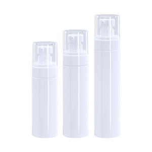 Flacon pompe cylindrique en plastique PET pour cosmétiques, avec bouchon à vis et impression sérigraphique – Meilleures ventes - Product Image 6