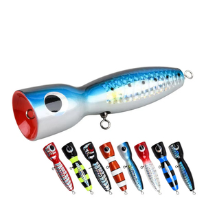 120g vague escalade flottant en bois leurre poisson appât pêche en mer GT thon bar requin haute mer pêche à la traîne cible espèces poisson-chat <span class=keywords><strong>POPPER</strong></span> - Product Image 1