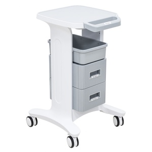 2025 Newest Silicone & <b>Plastic</b> Beauty Salon Trolley Cart with Lockable <b>Wheels</b> Eco-Friendly & Portable - Product Image 5
