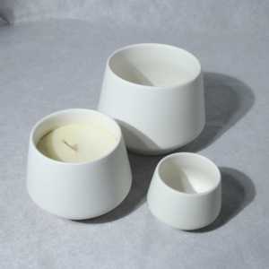 C&H Porte-bougie <span class=keywords><strong>en</strong></span> céramique écologique, tailles mini, moyenne et <span class=keywords><strong>grande</strong></span>, <span class=keywords><strong>en</strong></span> <span class=keywords><strong>terre</strong></span> <span class=keywords><strong>cuite</strong></span> <span class=keywords><strong>cuite</strong></span> au four, pour bougies DIY - Product Image 4