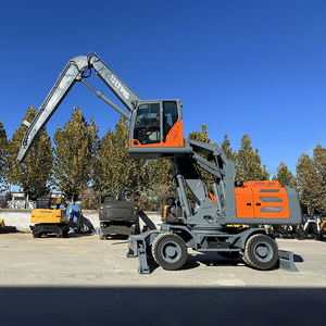 <span class=keywords><strong>Cabine</strong></span> de levage bras de flèche plus long hydraulique actionnant l'excavatrice sur pneus 21ton avec Orange peel grappin - Product Image 2