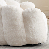 Kompressions-Sofa für Erwachsene, Sitzsack-Sofa mit Zugring, leicht zu bewegen, geeignet für verschiedene Umgebungen, weiß
