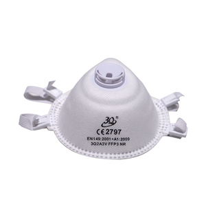 Respirador FFP3 NR con Certificación CE, Forma de Copa, Respiración EN149, Mascarilla Desechable, Protección Industrial con Válvula de <span class=keywords><strong>Exhalación</strong></span> - Product Image 4