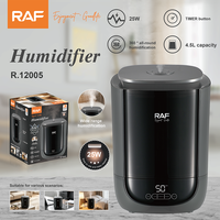 Humidificateur RAF 4.5L 25W 360 °   Diffuseur de brume avec mode veille et humidité constante pour chambre, bureau et maison