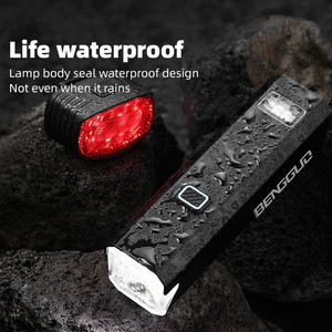 Yueli Bicycle <b>Lights</b> Front And Rear <b>LED</b> Kit <b>USB</b> C Charging Waterproof For Mountain Road Bikes - Product Image 4