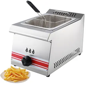 Good Quality Gas Deep Frying Fish Chips Deep Fryer Counter Fried Chicken Machine For Restaurants And Snack Bars