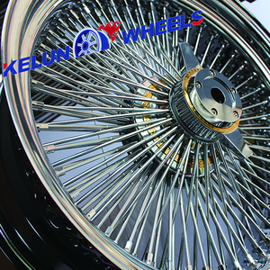 ล้อซี่ลวดเหล็กชุบโครเมียมแบบกำหนดเองขนาด 24/26 นิ้ว 5x127 - Product Image 3