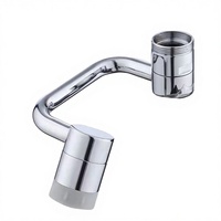 Tête de robinet universelle en forme de U avec bras mécanique, adaptateur multifonction pour lavabo, bras oscillant rotatif, tête anti-éclaboussures en acier inoxydable, design moderne