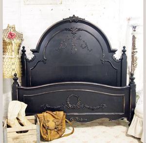 Di alta qualità francese <span class=keywords><strong>legno</strong></span> <span class=keywords><strong>massello</strong></span> fatto a mano intagliato camera da letto letto parete letto King/Queen Size bianco letto - Product Image 6