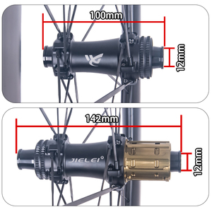 Vélo de route RUJIXU en fibre de carbone T800, hauteur de <span class=keywords><strong>jante</strong></span> 60 mm, frein à disque, 20H 700C, rayons de 3,7 mm, roue à cliquet 36T, pneu clincher/Tubeless - Product Image 5