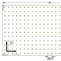 Module de carte de circuit imprimé à rétroéclairage LED P20A, panneau LED à luminosité uniforme pour caisson lumineux en tissu SEG et signalétique dynamique