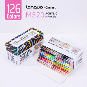 Marqueurs à double trait de 126 couleurs, stylos acryliques métalliques scintillants, non effaçables, pour <span class=keywords><strong>dessin</strong></span>, gribouillage, création de cartes, scrapbooking, art - Product Image 6