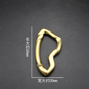 Llavero creativo de latón macizo hecho a mano para llaves de coche y hebillas de cinturón - Product Image 3