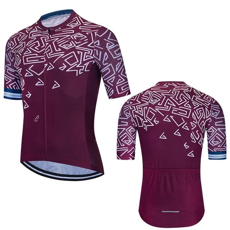 Custom logo bicycle jersey short sleeve breathable polyester sublimation cycling jersey men custom cycling wear