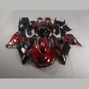 Fairings Kawasaki ZX14R Black red Bodywork Injection Panels Abs Plastic Body Kits For Kawasaki ZX14R 2006 2011