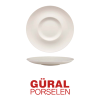 Athens Bone China Flacher Teller 31 cm mit Rand Gourmet Gural -6