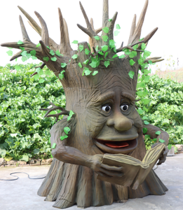 Life-Size Indoor/Outdoor Silicone Realistic Animatronic Electric Human <strong>Face</strong> Talking <strong>Tree</strong> Model <strong>with</strong> Sounds for Adventure Parks - Product Image 3