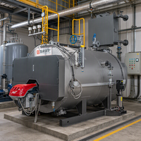 Chaudière à vapeur horizontale à tubes de feu, à basse pression, au gaz ou au mazout, 6000 kg/h, Nouveauté, Meilleure Vente |   Chaudière industrielle multi-usage à double combustible